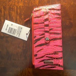 Brahmin Pink Feline Credit Card Wallet